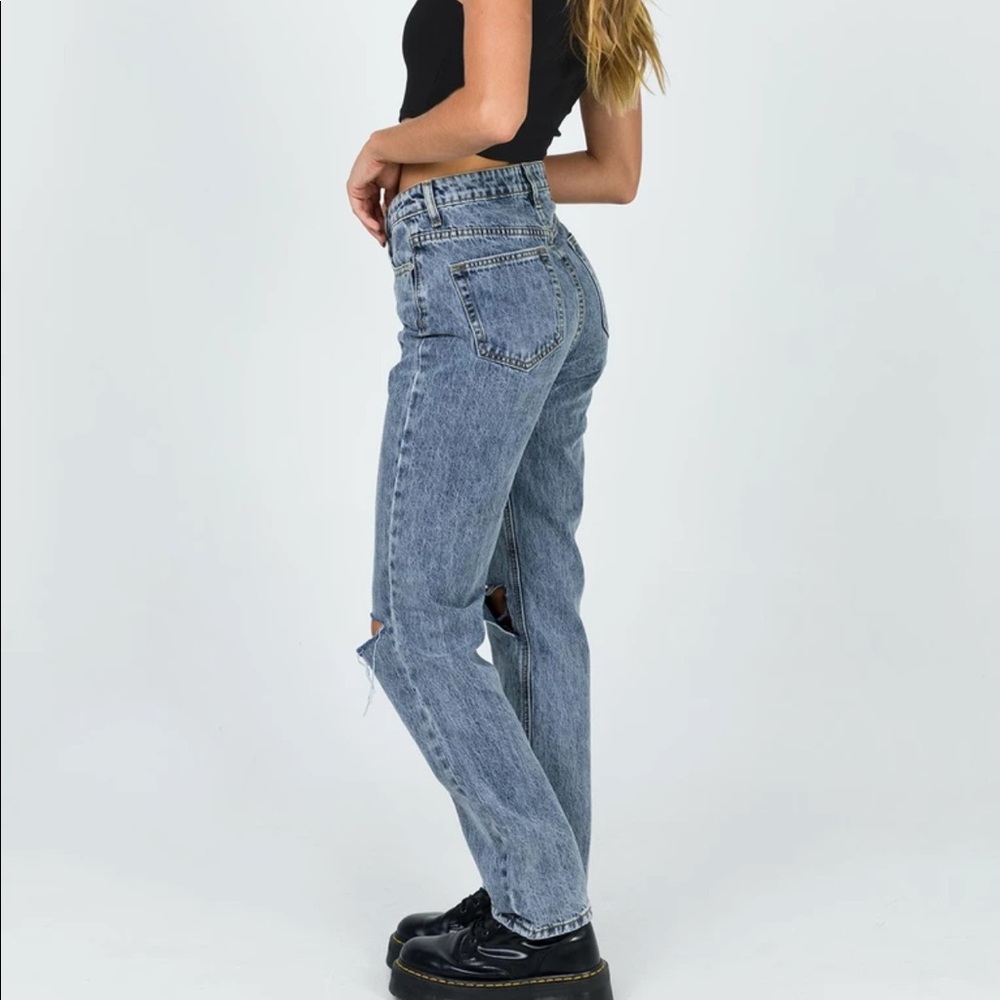 Intentions straight leg knee rip jeans - Picture 4 of 5